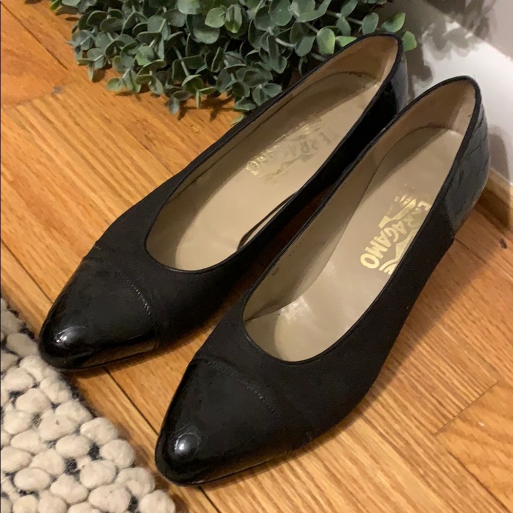 Ferragamo Black Heels
